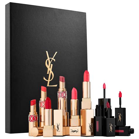 sephora ysl lipstick set vault swatches|Sephora YSL lipstick.